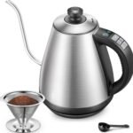 غلاية كهربائية سعة 1 لتر من WTRTR باللون الفضي