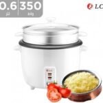 جهاز طبخ الأرز قوة 350 واط وسعة 0.6 لتر - أبيض
