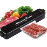 ماكينة تفريغ الهواء ذات الختم الهوائي الأوتوماتيكي للأغذية - أسود 1+1