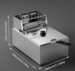 ⁦دينكس - قلاية زيت ستانلس ستيل سعة 6 لتر DX1796 ⁩ - الصورة ⁦4⁩